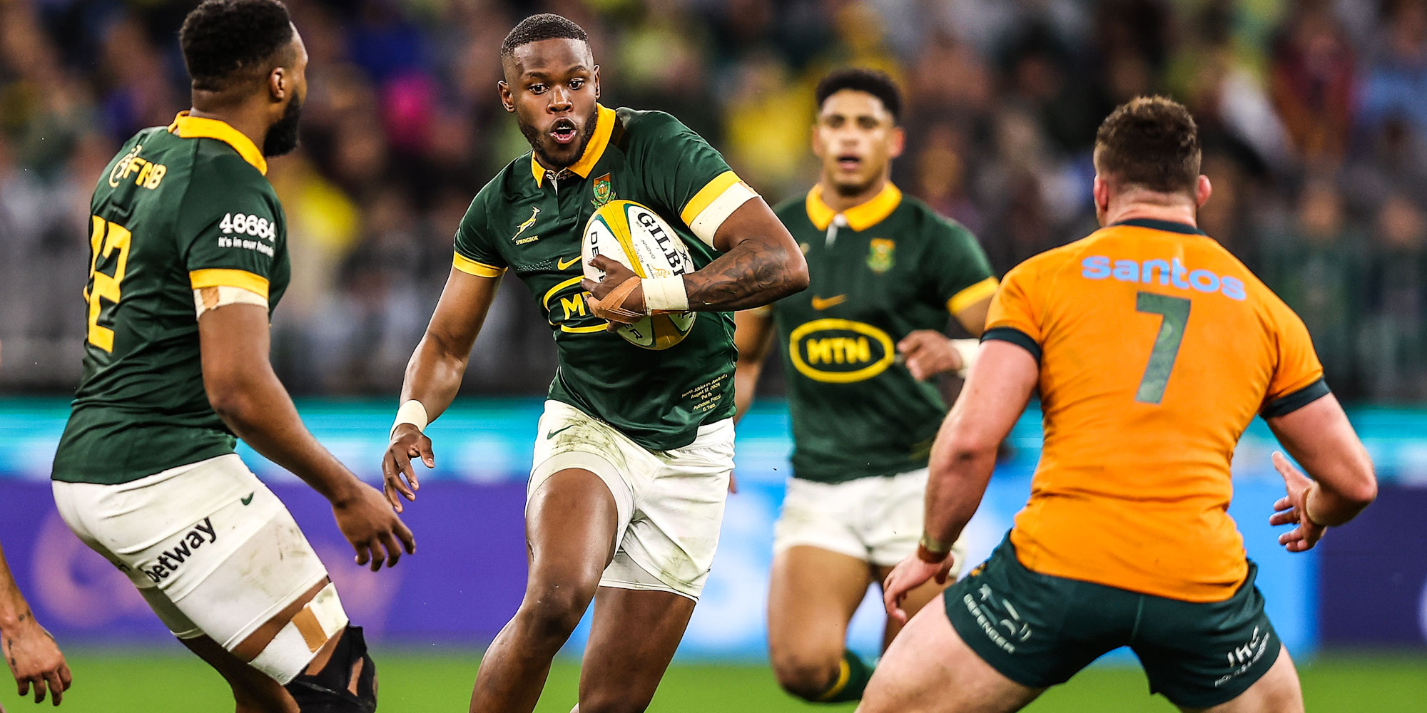 Aphelele Fassi will run out at fullback against the All Blacks.