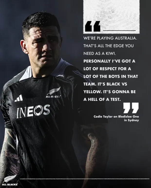 Codie Taylor with quote